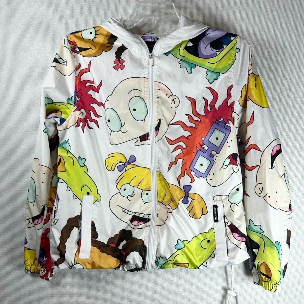 Members Only Nickelodeon Rugrats Jacket Small 90s Retro Windbreaker Hoodie Small